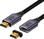 HDMI magnetkaabel 8K - 0,5 m 4K @ 120Hz kiire magnetiline HDMI 2.1 kaabel s&uuml;learvutile HDTV PC DVD m&auml;ngija projektorile