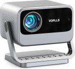 Nutiprojektor, ametlikult litsentseeritud rakendus ja Dolby Audio: VOPLLS Autofookus / trapetsikorrektsioon 28000 luumeni projektor 4K toetusega, WiFi6 Bluetooth Full HD 1080P videoprojektor kodukino / v&auml;ljas
