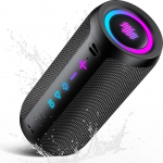 TIMU Bluetooth-k&otilde;lar koos valgusega, Bluetooth 5.4 muusikakast, 25 W kahekordne k&otilde;lar, kaks bassik&otilde;larit, 20-tunnine aku, IPX7 veekindel, TWS paaritus, AUX, TF-kaart, sobib &otilde;ue/peole/reisile.