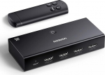 UGREEN HDMI 2.0 l&uuml;liti 4K @ 60Hz HDMI Splitter 3 in 1 Out l&uuml;liti koos kaugjuhtimispuldiga &Uuml;hildub PS5/4, Xbox, Apple TV, Blu-Ray, TV, Monitoriga