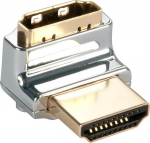 LINDY 41506 Cromo HDMI adapter, 90 kraadi "Rauf", kuldne
