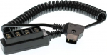 D-Tap Male B kuni 4-pordiline Female D-Tap P-Tap Hub Adapter Splitter fotograafia v&otilde;imsusele (sirge liin) (spiraalkaabel)