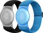 enkic Elastne randmepael AirTag lastele, reguleeritavad randmepaelad, mis &uuml;hilduvad Apple AirTag leidjatega, pehme nailonist rihmarihm AirTagile, GPS j&auml;lgimisseade, kaitsev &uuml;mbris, lapsed, poisid, t&uuml;drukud