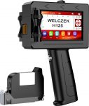 WELCZEK H125 Portable Handheld Printer - Hand Inkjet Printer of Texts/Logos/QR Codes/Barcodes/Date/Serial Numbers, Inkjet Coding System for Cardboard/Metal/Plastic/Ceramic/Wood/Textiles