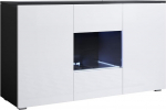 Muebles bonitos k&uuml;ljepaneel Luke mudel A2 (120 x 70 cm) standardjalgadega Must / valge
