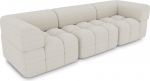 SOFTO Eva modulaarne 3-kohaline diivan, 276 x 72 x 92 cm, elutoa diivan vedrustusega, k&otilde;rge istmemugavus, lihtne hooldus, bukleebež