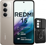 XIAOMI Redmi 15 nutitelefon 5G, 8GB/256GB, 6.9" Confortable pour Les Yeux,Pouces Batterie 7000 mAh, Charge Rapide 33 W et Charge invers&eacute;e 18 W, Coque Inclus (Gris)