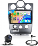 Hodozzy 2G+64GB Android Autoradio f&uuml;r Renault Megane 2 2009-2014 Wireless Carplay Android Auto, Radio 2 Din Bildschirm 9 Zoll Touchscreen mit GPS Navi WiFi Bluetooth Mirrorlink FM RDS, Tagfahrkamera