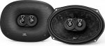 JBL Stage3 968M 6 x 9-tolline 3-kohaline koaksiaalne autok&otilde;lar kaitsva v&otilde;rega, 80 W RMS ja 640 W tipp, 4 Ohmi impedants, kiudoptiline membraan koos PEI-tweeteriga s&uuml;gava bassi ja auto helis&uuml;steemi t&auml;iustamiseks.