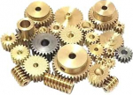Universelles 0,5 m Messing-Schneckengetriebe mit passenden Zahnr&auml;dern (8, 9, 10, 12, 14, 15, 16, 20, 24) for Schneefr&auml;sen, zylindrisches Stirnradmodell(4.95mm)