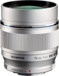 Olympus M.ZUIKO DIGITAL ED 75mm 1:1.8 Lens - Silver
