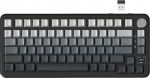 ATTACK SHARK X85PRO traadita mehaaniline klaviatuur TFT-ekraaniga ja nupuga, 75% QMK m&auml;nguklaviatuur tihendiga, 2.4G/BT/USB-C juhtmega, Hot-Swap, 4000mAh, NKRO, RGB (Moon Night)