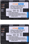 2-Pack 2650mAh LP-E6 LP-E6N aku &uuml;hildub Canon EOS R5,R6,R7,80D, 70D, 60D, 7D Mark II, 7D, 6D MarkII, EOS 6D, EOS 5DS R, 5D Mark II, 5D Mark III, 5D Mark IV akudega.
