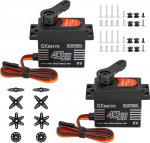 RC 40 kg digitaalne servo Binghe 2 t&uuml;kki 40 kg servomootor digitaalne mootor servo suur p&ouml;&ouml;rdemoment digitaalne servo metallist k&auml;e servomootoriga 1/8 1/10 RC auto / robot / helikopter &uuml;hilduv Arduino'ga