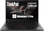 Lenovo Thinkpad T14 (Gen 1) s&uuml;learvuti, 14" FHD (1920 x 1080), Intel Core i7-10610U 1.7GHz, 16GB, 512GB NVMe SSD, veebikaamera, Windows 11 Pro, Ameerika klaviatuur (renoveeritud)