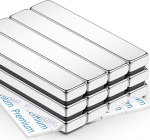 FINDMAG Tugevad magnetid, pakend 12, 60 x 10 x 5 mm paksune riba magnet, neod&uuml;&uuml;m magnetid, eriti tugevad, magnetribad, haruldaste muldmetallide magnetid kahepoolse kleeplindiga, tugevad magnetid multifunktsionaalseks kasutamiseks