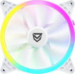 Nfortec Draco X 140mm A-RGB ventilaator Valge lisaventilaator PC RGB valgustusele Reguleeritav Max 1300RPM H&uuml;draulilised laagrid 12V 0.26A +-20% 4 paigalduskruvi