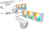 GIGABYTE Gaming 360 Ice vedelikjahuti protsessorile - 3 x 120 mm ARGB ventilaator, libisev lukustusmehhanism, Daisy Chain, &uuml;hildub Intel LGA 1851 ja AMD AM5-ga