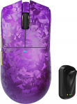 MAMBASNAKE Attack Shark X11 Ultra Carbon Fiber Wireless Gaming Mouse, Nordic 54L15, PAW3950MAX, 42000 DPI, Dual 8000Hz, 63g kerge, Shark Fin Dongle Design, Double Layer Feet, PC-le, lilla v&auml;rvi