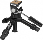 SLIK Mini-Pro V Tripod with 2-Way Pan/Tilt Head, Black (611-352)