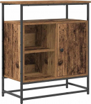 vidaXL rustikaalne antiikpuidust buffetkapp koos 3 kambriga hoiustamiseks | MDF ja metall koos tekstuurse viimistlusega, sobib s&ouml;&ouml;gi- ja elutuppa, multifunktsionaalne salongim&ouml;&ouml;bel, siseruumidesse.