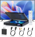 Kompaktne DVD m&auml;ngija telerile, 1080P HDMI DVD m&auml;ngija k&otilde;ikidele piirkondadele tasuta, Playbakc m&auml;lu, HDMI AV v&auml;ljund, USB 2.0, toetab PAL/NTSC, CD m&auml;ngija koos AUX kaabliga k&otilde;rvaklappide &uuml;hendamiseks