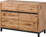 MASSIVMOEBEL24.DE Villanders Sideboard 120 x 45 x 85 cm &Otilde;litatud metsatammest V&auml;rv: Looduslik &otilde;litatud Suurus: 120 x 45 x 85 cm (B x S x K x K)