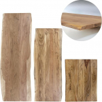 Puitplaat 60 x 60 cm, 26 mm tahke akaatsiapuit, lauaplaat naturaalses v&auml;rvitoonis, servapaneel k&uuml;ljelauale, kohvilaudadele ja &ouml;&ouml;kapile.