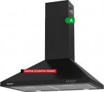 Corber&oacute; Dekoratiivne p&uuml;ramiidiga pliidipea 70 cm KURAMATHI760B Vooluhulk 621,71 m&sup3;/h 165 W 3 kiirustasemed 2 alumiiniumfiltrit S&ouml;efilter Energiaklass A Must