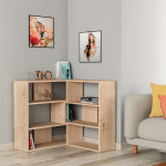 HOCUS PICUS Molly No:3 nurgam&ouml;&ouml;bli riiul paljude v&auml;rvivalikutega - elutoa m&ouml;&ouml;bel - lihtne kokku panna - raamatute ja esmatarbekaupade hoiustamine - kaks suurust (tamm)