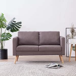 qohoio Loveseat 2-kohaline diivan diivan elutuppa diivanid Loveseats kangas Taupe