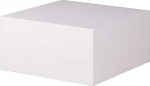 Wohnling Monobloc kohvilaud 60 x 60 x 30 cm k&otilde;rgl&auml;ikega MDF valge lakitud disain elutoa laud Cube Square Lounge k&uuml;ljelaud Cube kuju