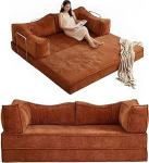 Luudeta diivan karbis, Modulaire Clouds diivan koos k&auml;etoedega, Corduroy kompressioon diivan elutuppa, ei vaja kokkupanekut, pestav kate