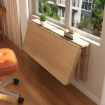 V&auml;ike ruumi seinale paigaldatud kokkupandav laud, kokkupandav k&ouml;&ouml;gilaud, seinale paigaldatud laud, tugev kandev&otilde;ime, mitmekordne kasutamine, ruumi s&auml;&auml;stmine, sobib elutuppa, k&ouml;&ouml;ki ja k&ouml;&ouml;ki