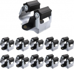 3-H Tool Holder Wall Mount, Wall Broom Holder for Mops / Brooms / Garden Tools for Walls, Masonry / Doors - Up to 4 kg