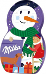 Milka Snow Mix advendikalender - v&auml;rviline j&otilde;ulukalender &scaron;okolaadi, kujukeste ja t&auml;idetud lumemeheliku figuuriga - 236g