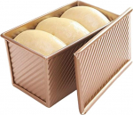 BSTCAR Bread Pan with Lid Baking Pan Cake Toast Carbon Steel Non-Stick Roasted Bread Baking Tools