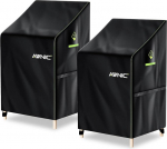 Awnic 2 Packs Garden Chair Protective Cover Oxford Fabric Waterproof Tear-Resistant 420D Polyester 65 x 75 x 85/120 cm