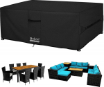 Dokon Kate aiam&ouml;&ouml;blile, veekindel, 280 x 205 x 106 cm, aialaua kaitsekate ventilatsiooniavadega, vastupidav 420D Oxfordi kangas, tolmukindel, anti-UV-plaat terrassim&ouml;&ouml;blile