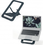 Leitz Alumiiniumist &uuml;lik&otilde;rge reguleeritav s&uuml;learvuti statiiv, eriti kerge, kokkupandav ja ergonoomiline, 5 k&otilde;rguse ja nurga kombinatsiooni, 10-17-tollistele s&uuml;learvutitele/tahvlitele, kontoris ja reisil, Ergo seeria, 63460089