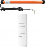 3T-MOTORS 3T45-50RBX Juhtmevaba markiisimootor kuni 8 m v&auml;ljapoole ulatuvatele liigendmarkiisidele, 100 kg t&otilde;mbej&otilde;ud, 50 Nm p&ouml;&ouml;rdemoment - sisaldab juhtmevaba k&auml;sisaatjat, adapterikomplekti 63 mm ja kinnitust.