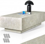 tectake diivanilaud, toa sisustus travertiinist kivin&auml;idisega, elutoa laud, kaasaegne kohvilaud, k&uuml;ljelaud, elutoa laud, diivanilaud, magamistoa k&uuml;ljelaud, travertiinist v&auml;limus, 120 x 60 x 35 cm.