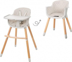 roba StyleUp Wood 2-in-1 lastetool ja lastetool istmepehmendusega, halli v&auml;rvi