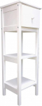 habeig telefonilaud, valge, 32 x 100 x 32 cm, k&uuml;ljelaud 2 riiuli ja sahtliga, MDF