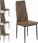 S&ouml;&ouml;gitoolid 4 k&ouml;&ouml;gitoolist koosnev komplekt Mokkapehmendusega ergonoomilised s&ouml;&ouml;gitoolid Pruunid s&ouml;&ouml;gilaua toolid