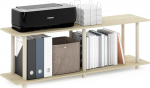 Furinno Turn-N-Tube No Tools moodne ristk&uuml;likukujuline otselaud Bauhaus Tamme/Beige