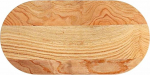 vidaXL helepruun lauaplaat, 80 x 40 x 4 cm, massiivne tammepuit, ovaalne, kohvilaud, asenduslauaplaat, puidust lauaplaat, k&uuml;ljelauaplaat.