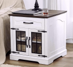 Laadimisjaamaga k&uuml;ljelaud, 23,6-tolline talumajapidamise &ouml;&ouml;kapp klaasist aknaluugiga, diivanipoolne k&uuml;ljelaud reguleeritava hoiukambriga elutuppa, magamistuppa (valge p&auml;hkelpuu)