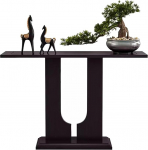 Konsoolilaud Puidust konsoollaud sissep&auml;&auml;sualale, p&otilde;randale kohvilaud, konsoollauad elutuppa, esikusse, fuajeesse, koridori, kontorisse (v&auml;rv : kollane, suurus : 55.1X11.8X31.5inch)