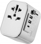 Ewent Travel Adapter Worldwide, Universal Travel Adapter, universaalne pistikupesa adapter 2 USB ja 1 Type-C pordiga, rahvusvaheline reisipistik Saksamaa, Inglismaa, USA, Austraalia ja enam kui 224 riigi jaoks.